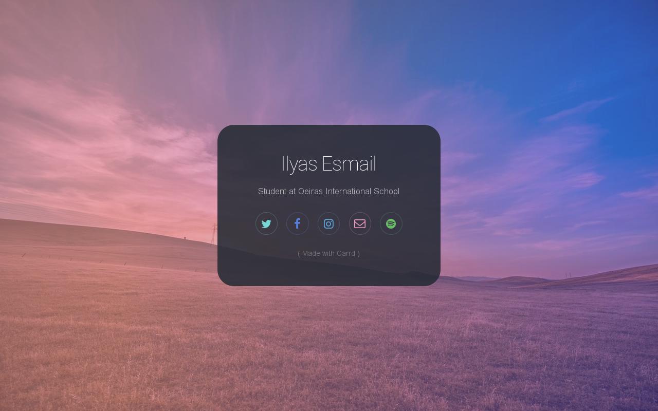 Carrd profile picture for @ilyas